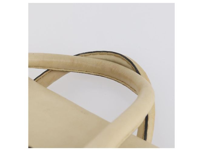Chloé Borsa Boston in pelle beige e argento Chloe Edith Auth bs30503 - vista 8