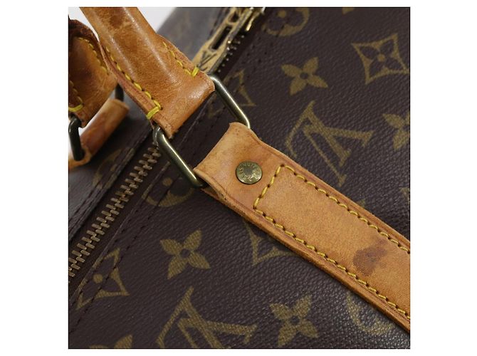 LOUIS VUITTON Borsa Boston Monogram Keepall 50 M41426 LV Auth 147844 Monogramma - vista 17