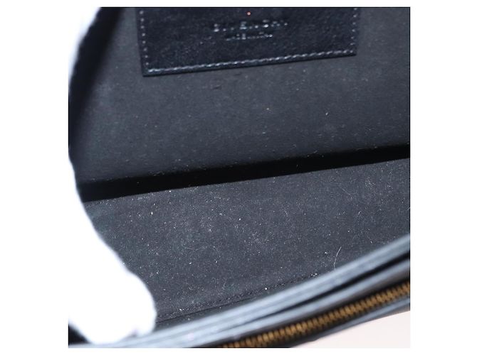 Givenchy Borsa a spalla con catena in pelle nera e oro Auth BA7680 Nero D'oro - vista 11