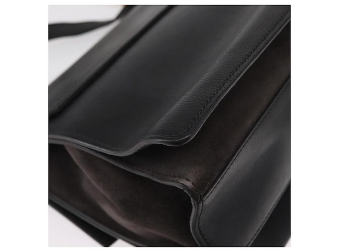 Givenchy Borsa a spalla con catena in pelle nera e oro Auth BA7680 Nero D'oro - vista 17