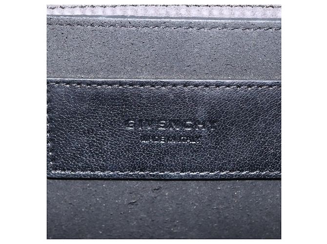 Givenchy Borsa a spalla con catena in pelle nera e oro Auth BA7680 Nero D'oro - vista 21