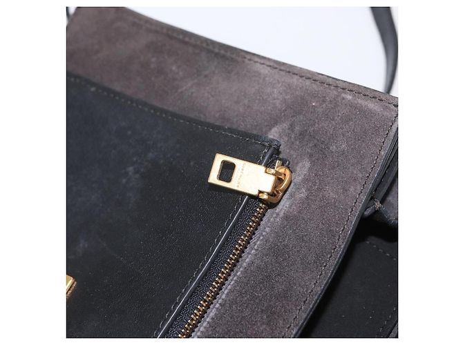 Givenchy Borsa a spalla con catena in pelle nera e oro Auth BA7680 Nero D'oro - vista 24