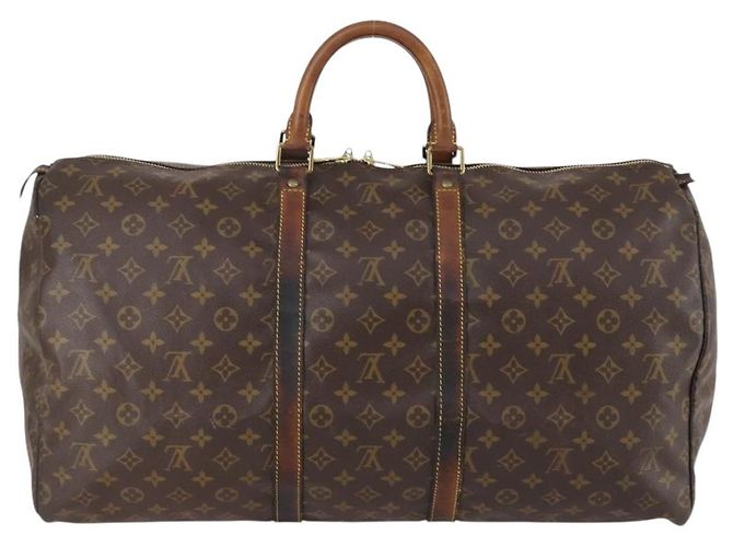 LOUIS VUITTON Borsa Boston Monogram Keepall 55 M41424 LV Auth bs30681 Monogramma - vista 2