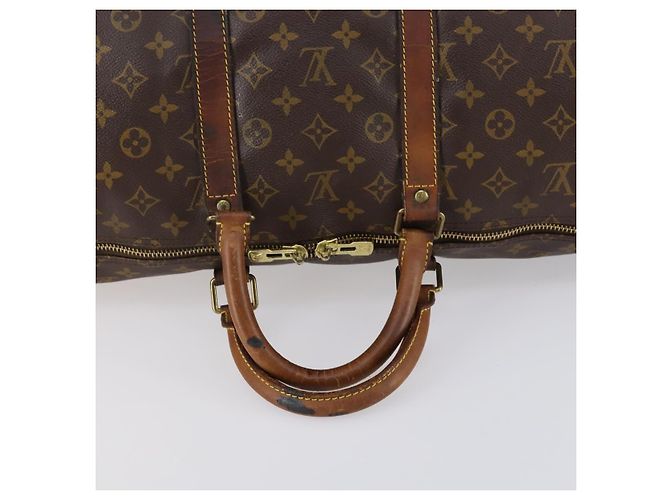 LOUIS VUITTON Borsa Boston Monogram Keepall 55 M41424 LV Auth bs30681 Monogramma - vista 7