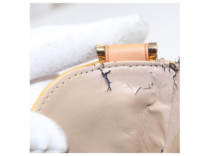 LOUIS VUITTON Borsa Thompson Street Monogram Vernis Beige M91301 LV Auth BA7646 - vista 11