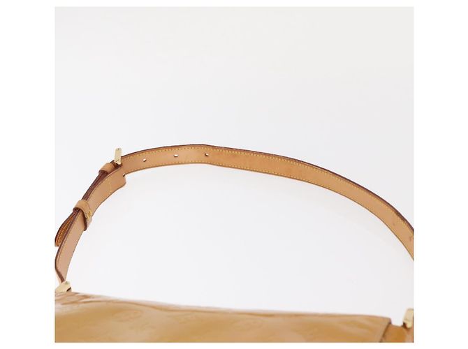 LOUIS VUITTON Borsa Thompson Street Monogram Vernis Beige M91301 LV Auth BA7646 - vista 14