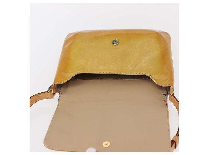 LOUIS VUITTON Borsa Thompson Street Monogram Vernis Beige M91301 LV Auth BA7646 - vista 19