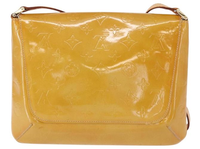 LOUIS VUITTON Borsa Thompson Street Monogram Vernis Beige M91301 LV Auth BA7646 - vista 2