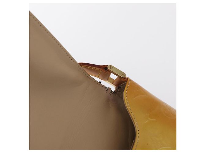 LOUIS VUITTON Borsa Thompson Street Monogram Vernis Beige M91301 LV Auth BA7646 - vista 20