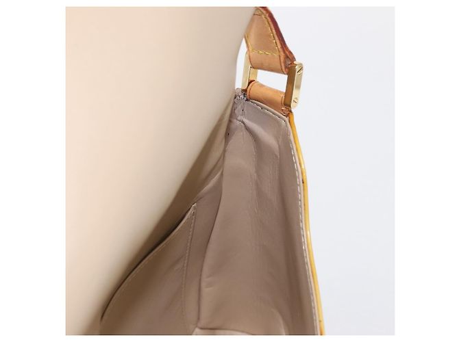 LOUIS VUITTON Borsa Thompson Street Monogram Vernis Beige M91301 LV Auth BA7646 - vista 22