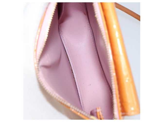LOUIS VUITTON Pochette Accessorio Vernis Motto Rosa Marshmallow M91312 Auth BA7644 - vista 10