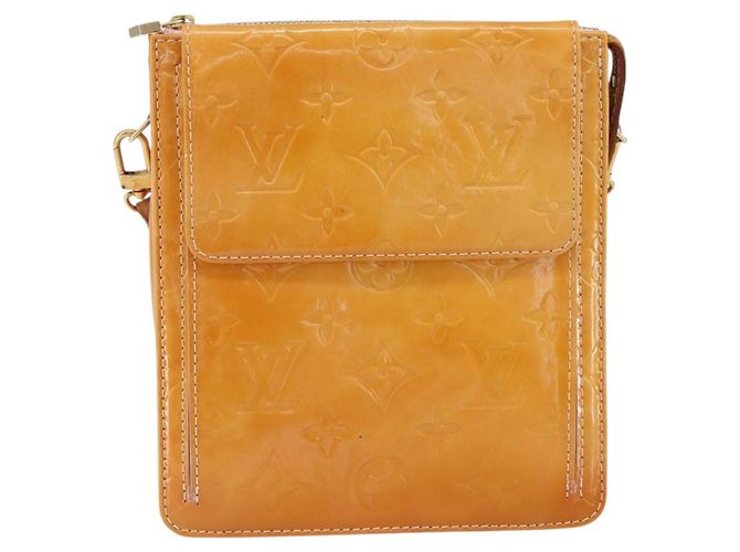 LOUIS VUITTON Pochette Accessorio Vernis Motto Rosa Marshmallow M91312 Auth BA7644 - vista 13