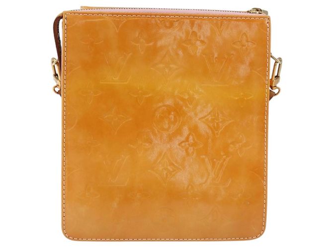 LOUIS VUITTON Pochette Accessorio Vernis Motto Rosa Marshmallow M91312 Auth BA7644 - vista 2