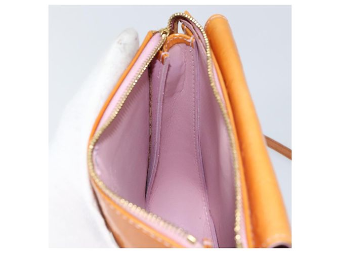 LOUIS VUITTON Pochette Accessorio Vernis Motto Rosa Marshmallow M91312 Auth BA7644 - vista 20