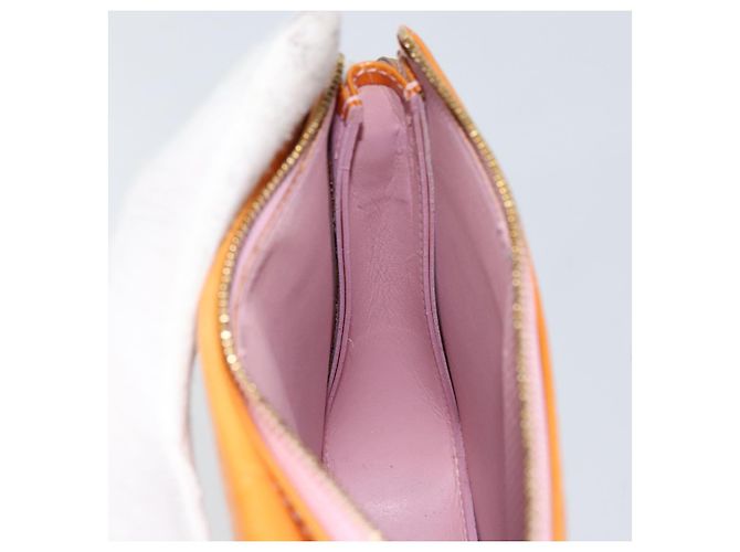 LOUIS VUITTON Pochette Accessorio Vernis Motto Rosa Marshmallow M91312 Auth BA7644 - vista 21