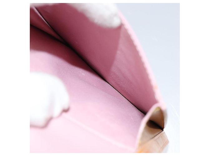 LOUIS VUITTON Pochette Accessorio Vernis Motto Rosa Marshmallow M91312 Auth BA7644 - vista 22