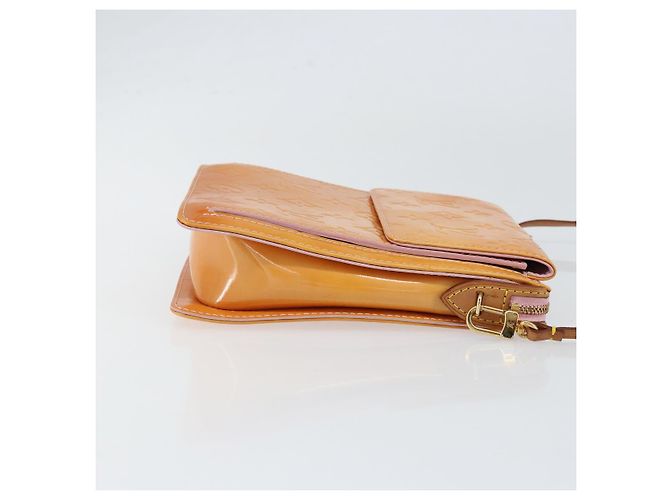 LOUIS VUITTON Pochette Accessorio Vernis Motto Rosa Marshmallow M91312 Auth BA7644 - vista 3
