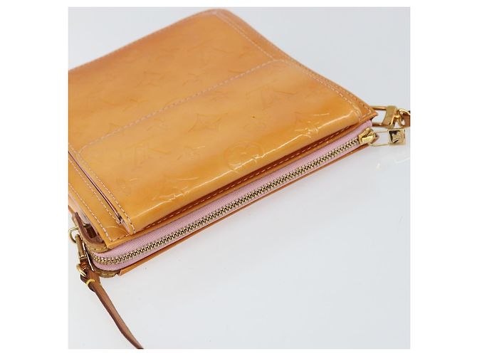 LOUIS VUITTON Pochette Accessorio Vernis Motto Rosa Marshmallow M91312 Auth BA7644 - vista 6