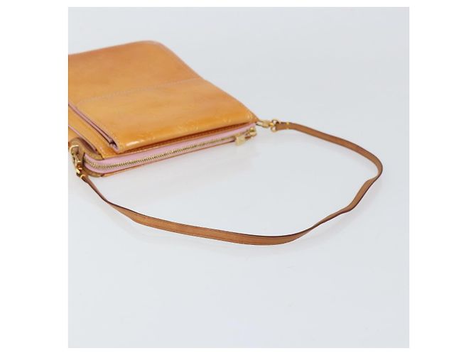 LOUIS VUITTON Pochette Accessorio Vernis Motto Rosa Marshmallow M91312 Auth BA7644 - vista 7