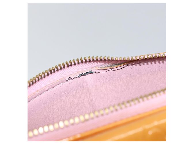 LOUIS VUITTON Pochette Accessorio Vernis Motto Rosa Marshmallow M91312 Auth BA7644 - vista 9