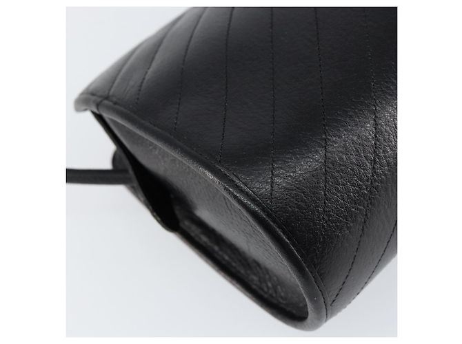 Borsa a Spalla Christian Dior in Pelle Nera e Oro Auth SW1767 Nero D'oro - vista 16
