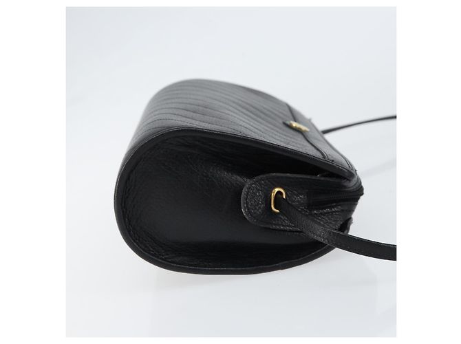 Borsa a Spalla Christian Dior in Pelle Nera e Oro Auth SW1767 Nero D'oro - vista 3