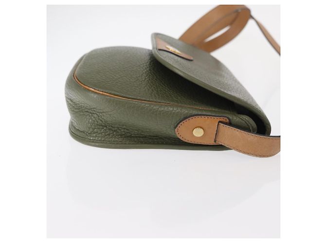 Borsa a Spalla Christian Dior in Pelle Verde Oro Auth bs30968 D'oro - vista 3