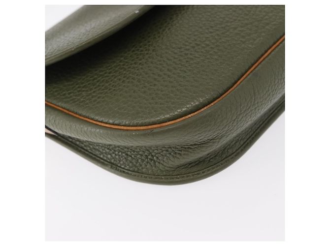 Borsa a Spalla Christian Dior in Pelle Verde Oro Auth bs30968 D'oro - vista 9