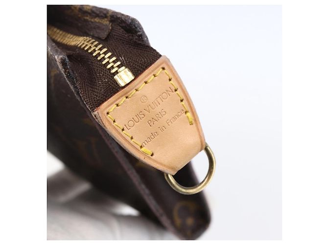 Bucket LOUIS VUITTON Monogramma Secchiello GM Pochette Accessorio LV Auth 154011 - vista 8