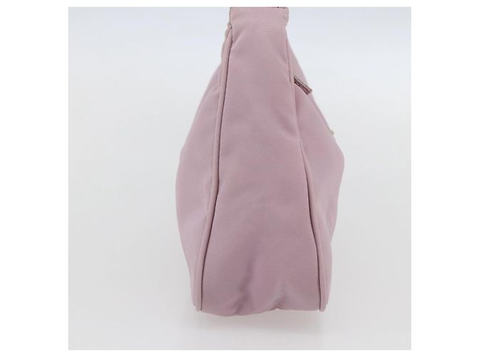 PRADA Borsa a mano in nylon rosa argento Auth 156269 - vista 4