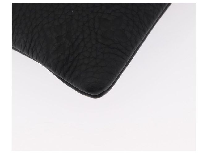 LOUIS VUITTON Pochette A4 Monogram Taurillon LV Friend M80147 Auth LV 156664SM Nero - vista 12