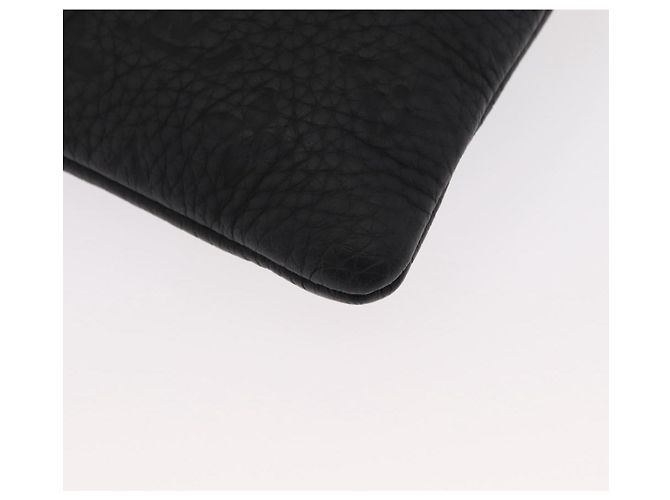 LOUIS VUITTON Pochette A4 Monogram Taurillon LV Friend M80147 Auth LV 156664SM Nero - vista 13