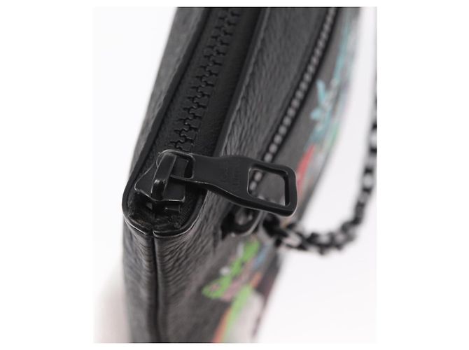 LOUIS VUITTON Pochette A4 Monogram Taurillon LV Friend M80147 Auth LV 156664SM Nero - vista 14