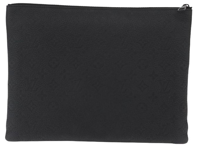 LOUIS VUITTON Pochette A4 Monogram Taurillon LV Friend M80147 Auth LV 156664SM Nero - vista 3