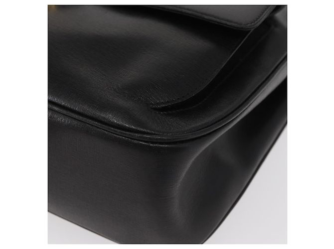 Borsa Tote Salvatore Ferragamo in pelle nera e oro Auth ka699 Nero D'oro - vista 11