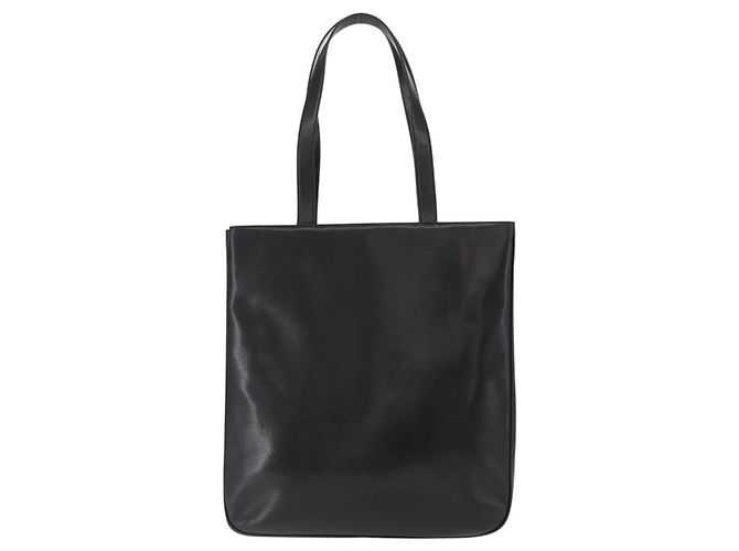 Borsa Tote Salvatore Ferragamo in pelle nera e oro Auth ka699 Nero D'oro - vista 3