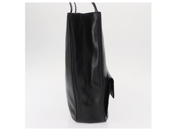 Borsa Tote Salvatore Ferragamo in pelle nera e oro Auth ka699 Nero D'oro - vista 5