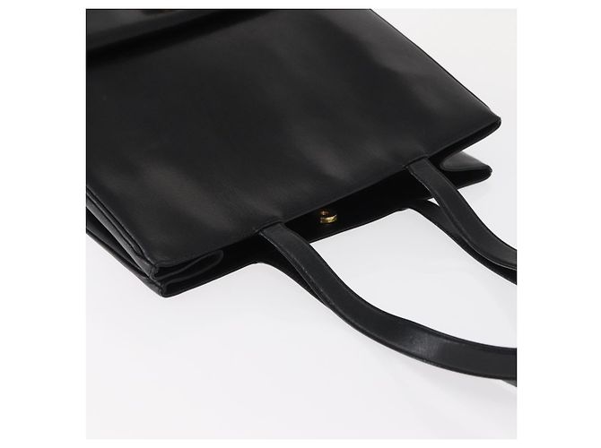 Borsa Tote Salvatore Ferragamo in pelle nera e oro Auth ka699 Nero D'oro - vista 6