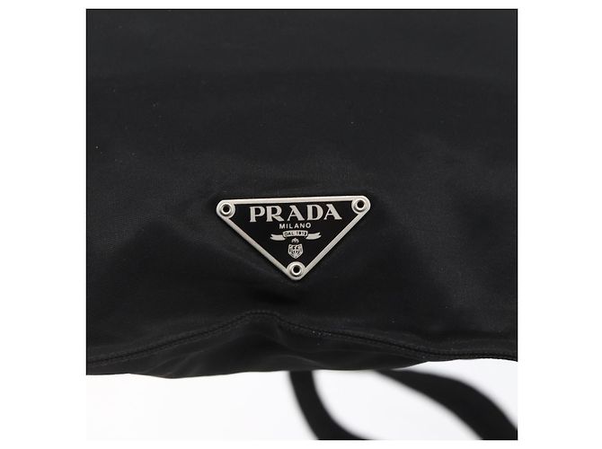 Borsa a Spalla PRADA Nylon Nero Argento Autentica 148790 - vista 18