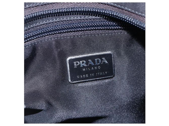 Borsa a Spalla PRADA Nylon Nero Argento Autentica 148790 - vista 19