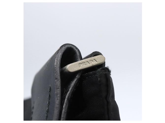 Borsa a Spalla PRADA Nylon Nero Argento Autentica 148790 - vista 9