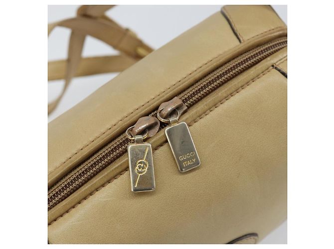 Borsa a Spalla in Pelle Beige Oro GUCCI 67 01 5294 Auth BA7259 D'oro - vista 10
