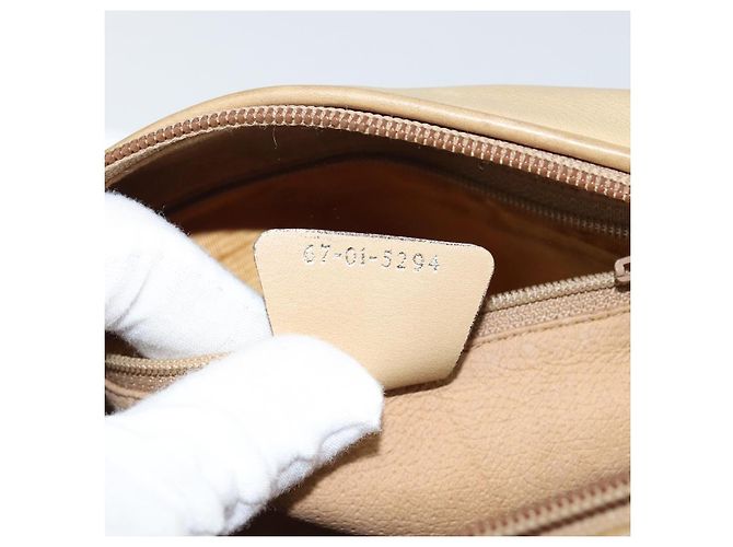 Borsa a Spalla in Pelle Beige Oro GUCCI 67 01 5294 Auth BA7259 D'oro - vista 12