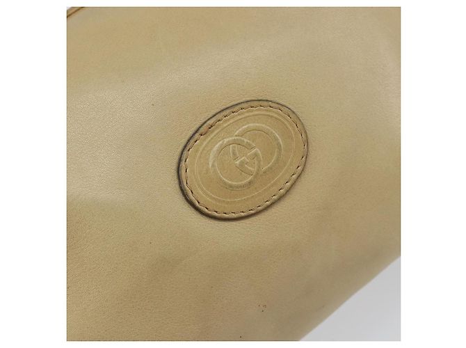 Borsa a Spalla in Pelle Beige Oro GUCCI 67 01 5294 Auth BA7259 D'oro - vista 17