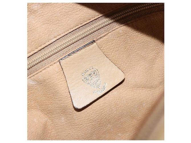 Borsa a Spalla in Pelle Beige Oro GUCCI 67 01 5294 Auth BA7259 D'oro - vista 18