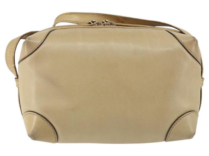 Borsa a Spalla in Pelle Beige Oro GUCCI 67 01 5294 Auth BA7259 D'oro - vista 2
