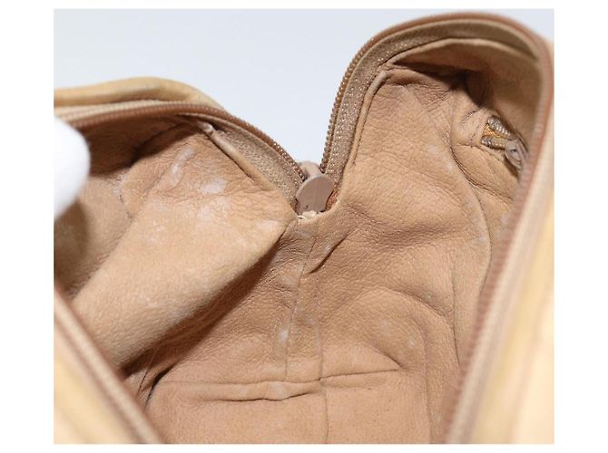 Borsa a Spalla in Pelle Beige Oro GUCCI 67 01 5294 Auth BA7259 D'oro - vista 20