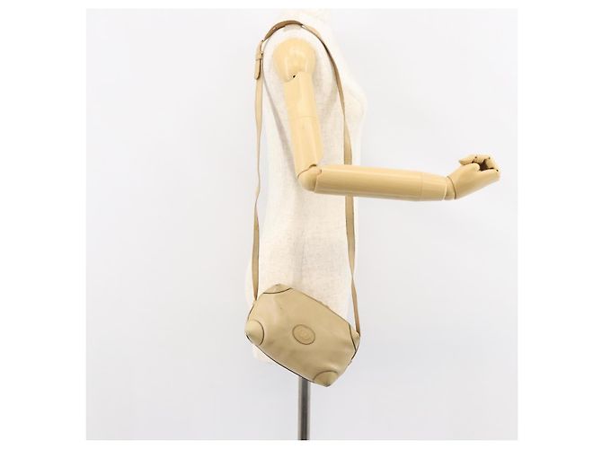 Borsa a Spalla in Pelle Beige Oro GUCCI 67 01 5294 Auth BA7259 D'oro - vista 22