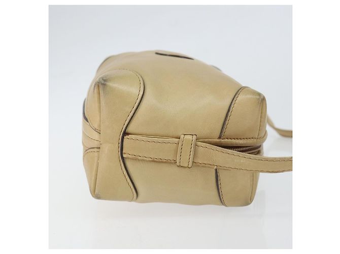 Borsa a Spalla in Pelle Beige Oro GUCCI 67 01 5294 Auth BA7259 D'oro - vista 3