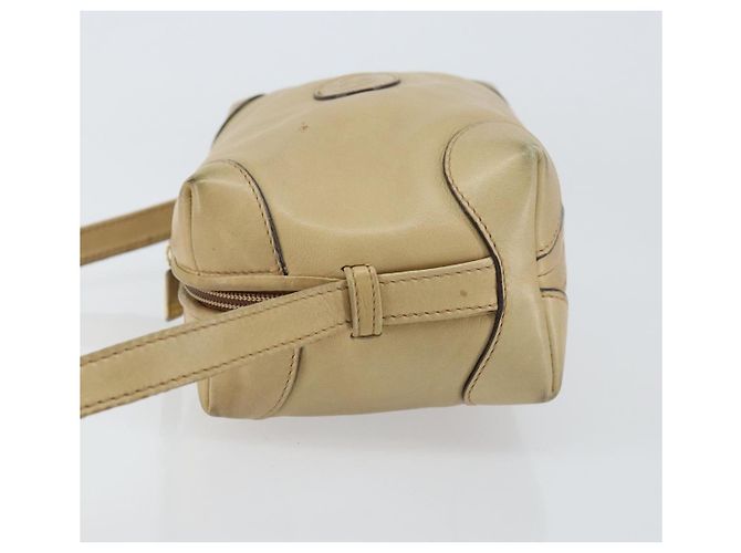 Borsa a Spalla in Pelle Beige Oro GUCCI 67 01 5294 Auth BA7259 D'oro - vista 4